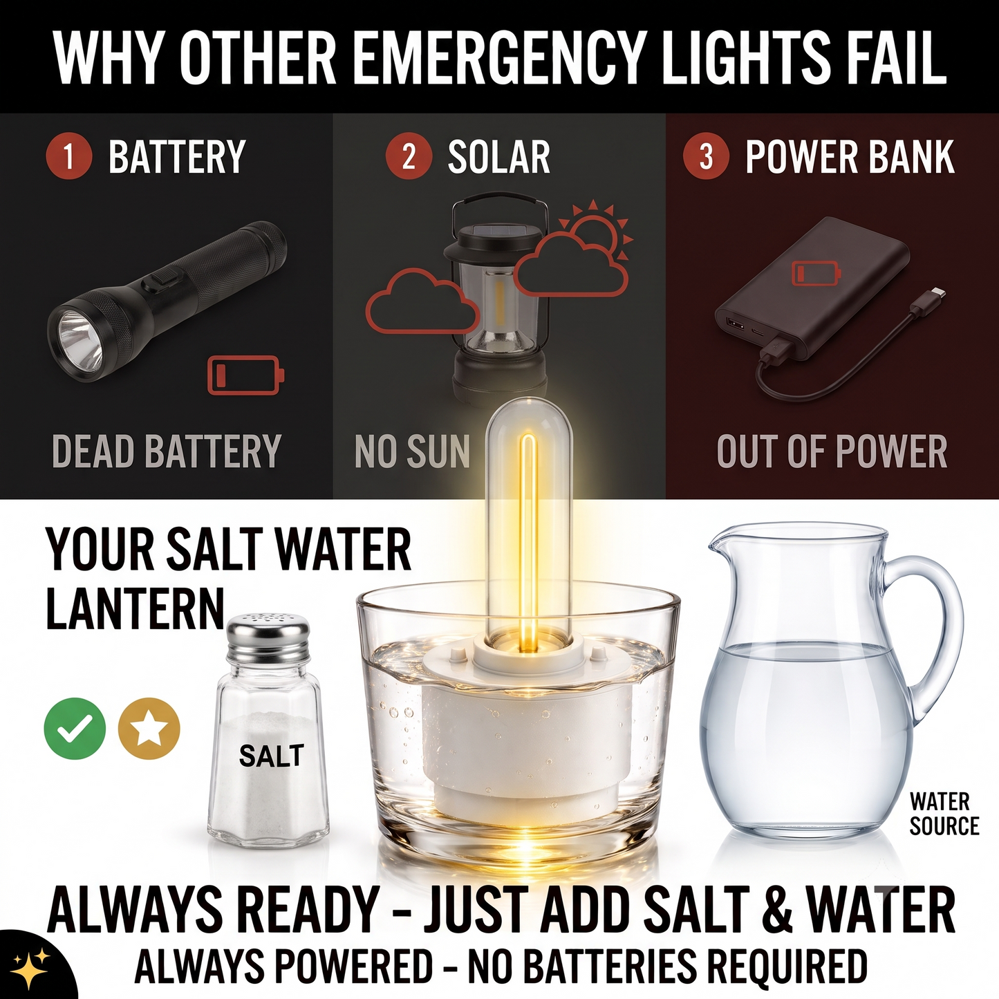 Battery-Free Emergency Light