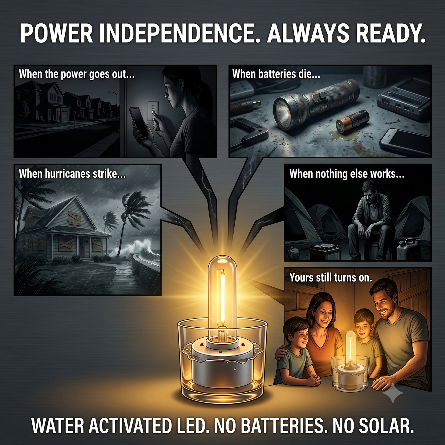 Battery-Free Emergency Light